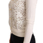 Elegant Floral Lace Silk-Blend Cardigan
