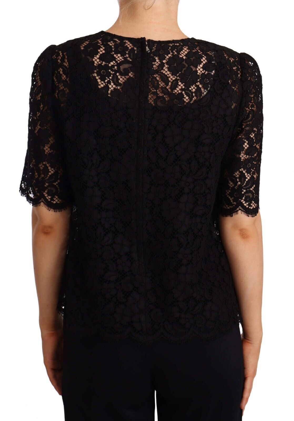 Elegant Floral Lace Logo Top