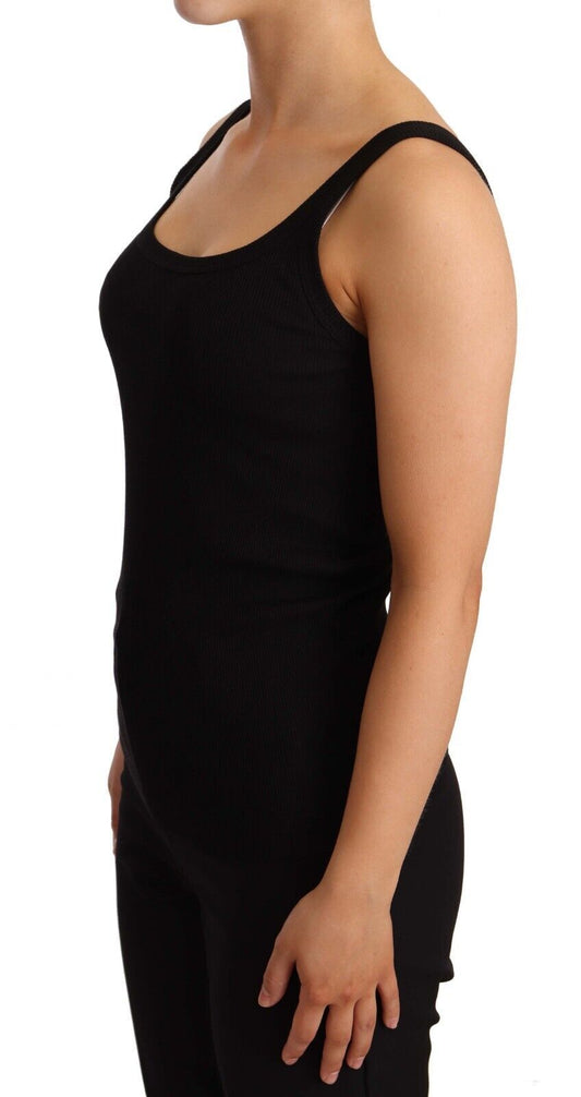 Elegant Black Square Neck Tee