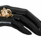 Elegant Canine Chic Gold-Tone Ring