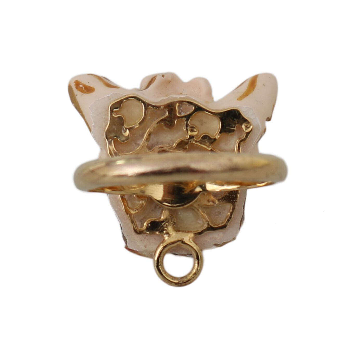 Elegant Canine Chic Gold-Tone Ring