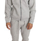 Gray Cotton Sweater Pants Set Tracksuit