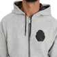 Gray Cotton Sweater Pants Set Tracksuit