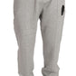 Gray Cotton Sweater Pants Set Tracksuit