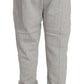 Gray Cotton Sweater Pants Set Tracksuit