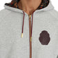 Elegant Gray Cotton Sweatsuit Ensemble