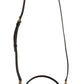 Elegant Bordeaux & Black Python Leather Crossbody Bag