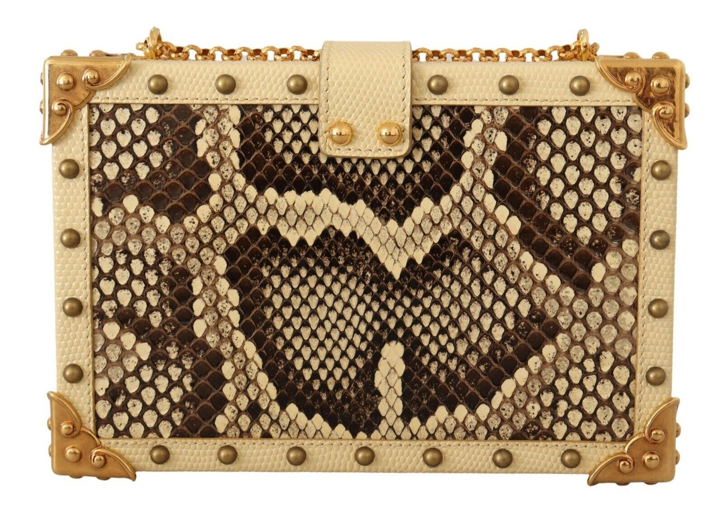 Chic Yellow Box Clutch with Heart Twist