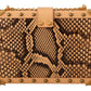 Chic Orange Twist Lock Shoulder Clutch