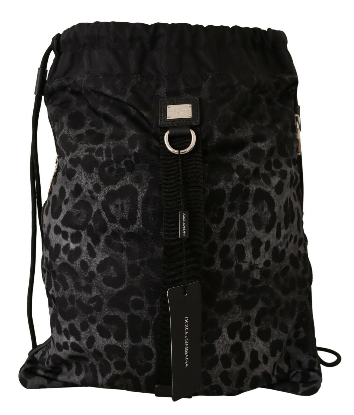 Elegant Gray Leopard Backpack for Stylish Travels