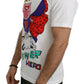 White Cotton Top Super Power Pig T-shirt