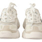 Chic Daymaster White & Beige Sneakers