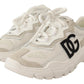 Chic Daymaster White & Beige Sneakers