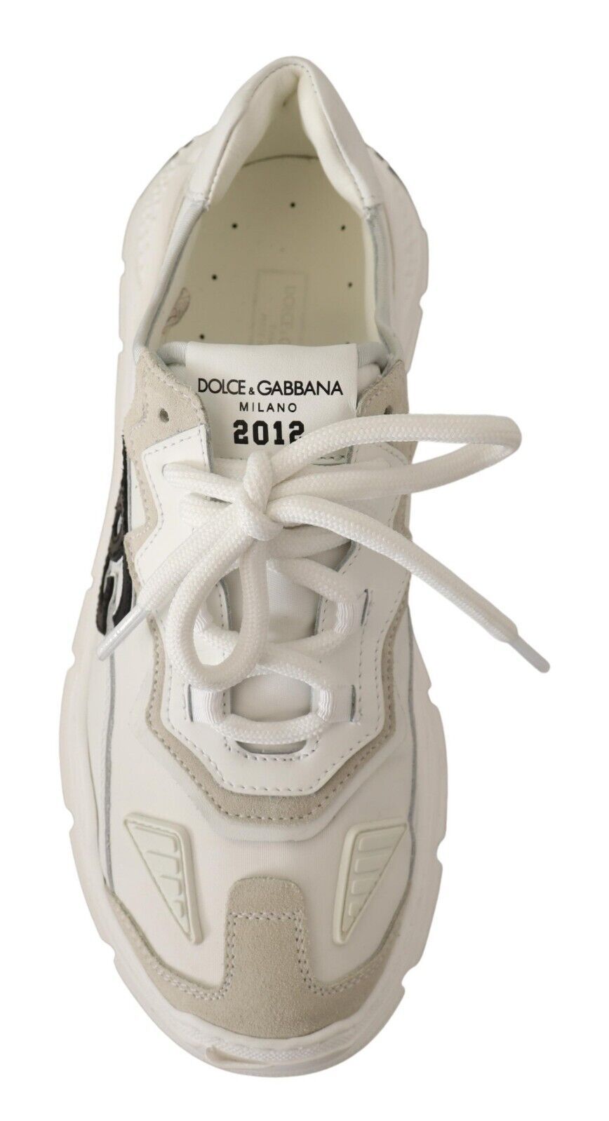 Chic Daymaster White & Beige Sneakers