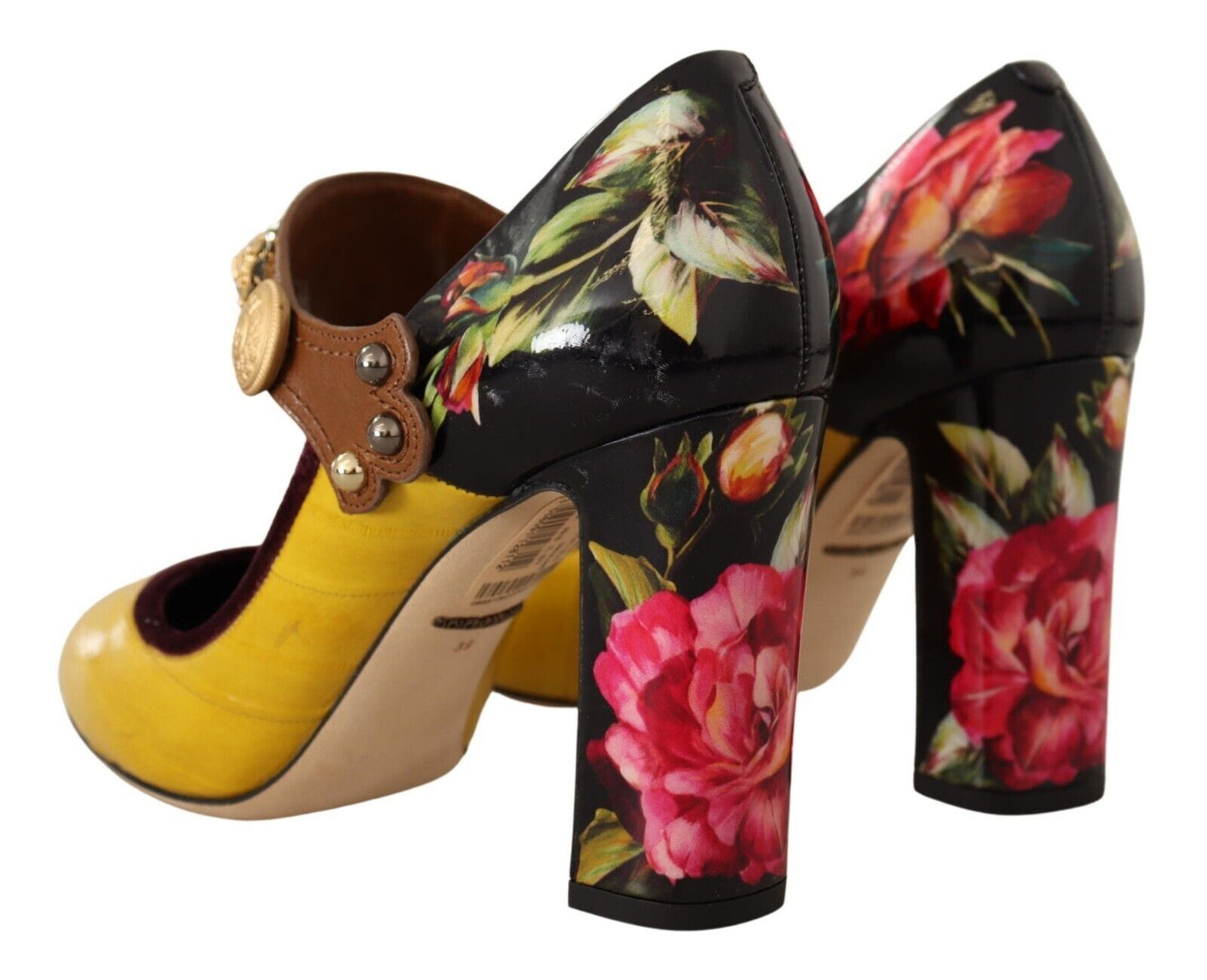 Elegant Floral Mary Jane Heels