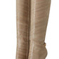 High Cardinale Beige Leather Boots