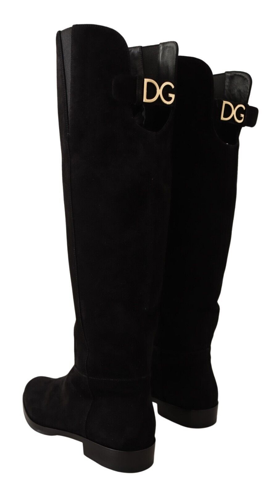 Elegant Black Suede High Rider Boots