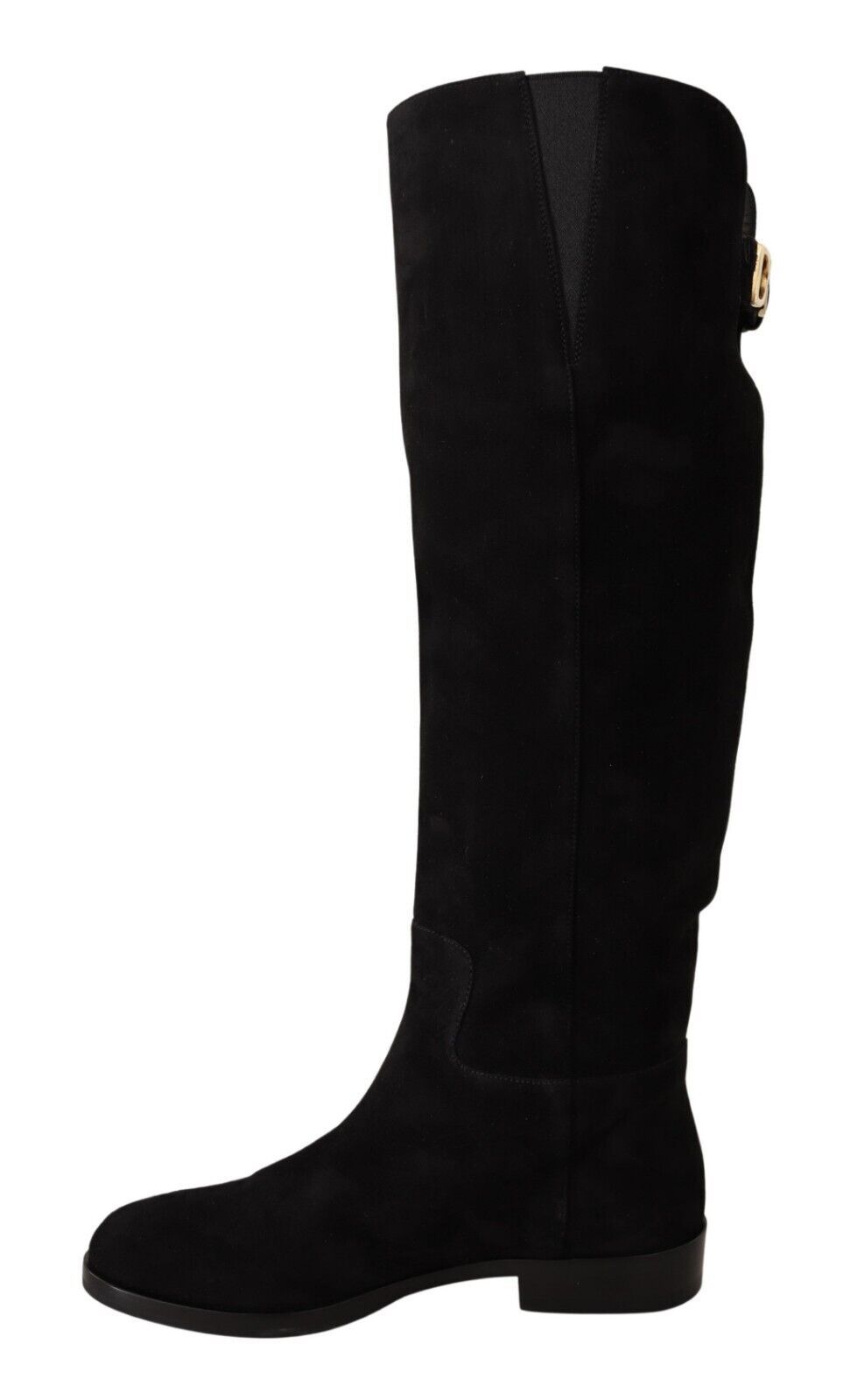 Elegant Black Suede High Rider Boots