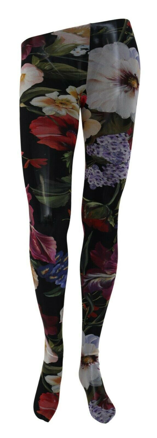 Floral Allure Designer Tights