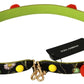 Embellished Multicolor Leather Shoulder Strap