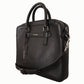 Elegant Black Leather Messenger Bag