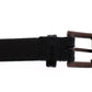 Sleek Blue Italian Designer Belt