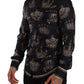 Slim Fit Crown Print Silk Shirt