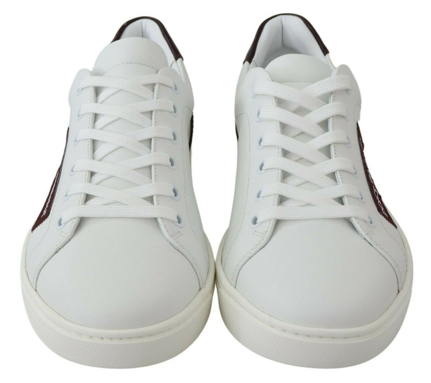 Elegant White Leather Sneakers