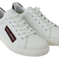 Elegant White Leather Sneakers
