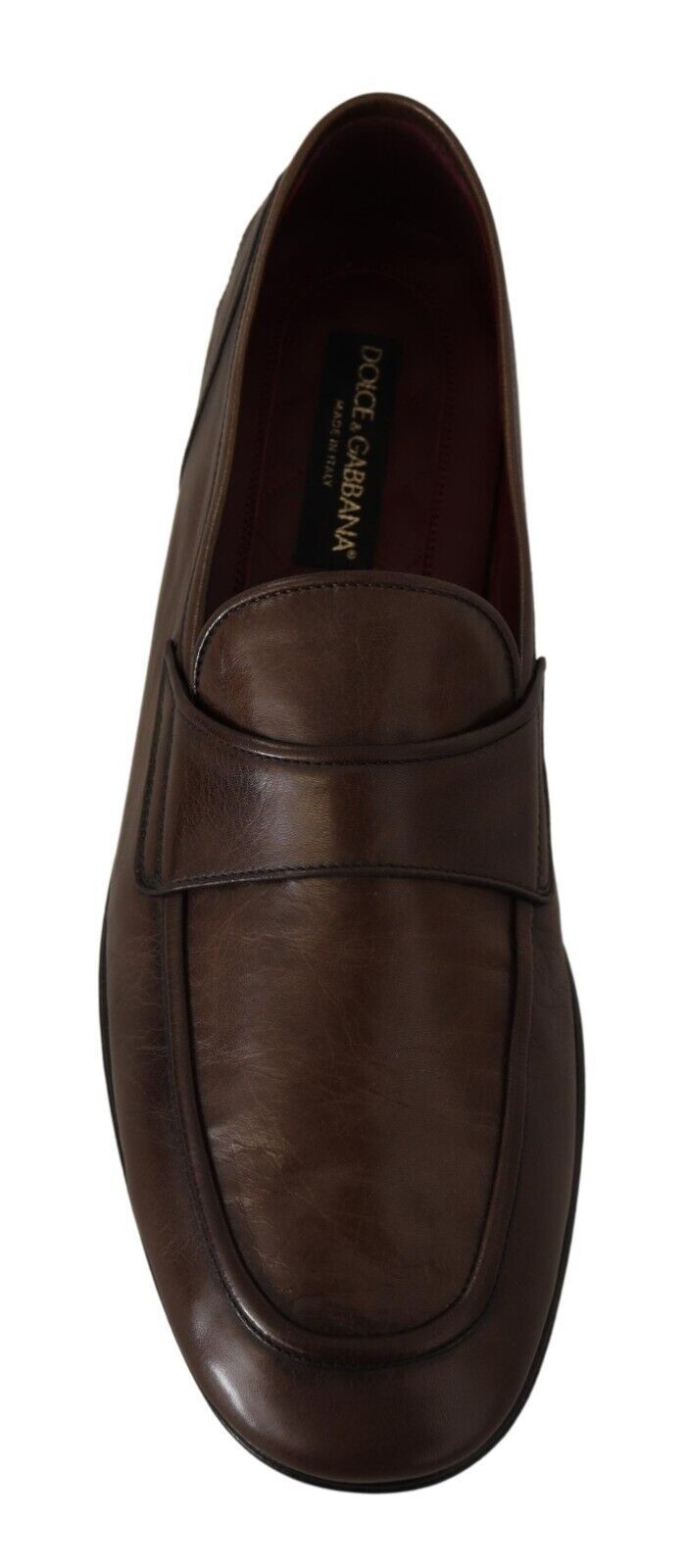 Elegant Brown Leather Loafers for Men