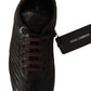 Elegant Woven Leather Low-Top Sneakers