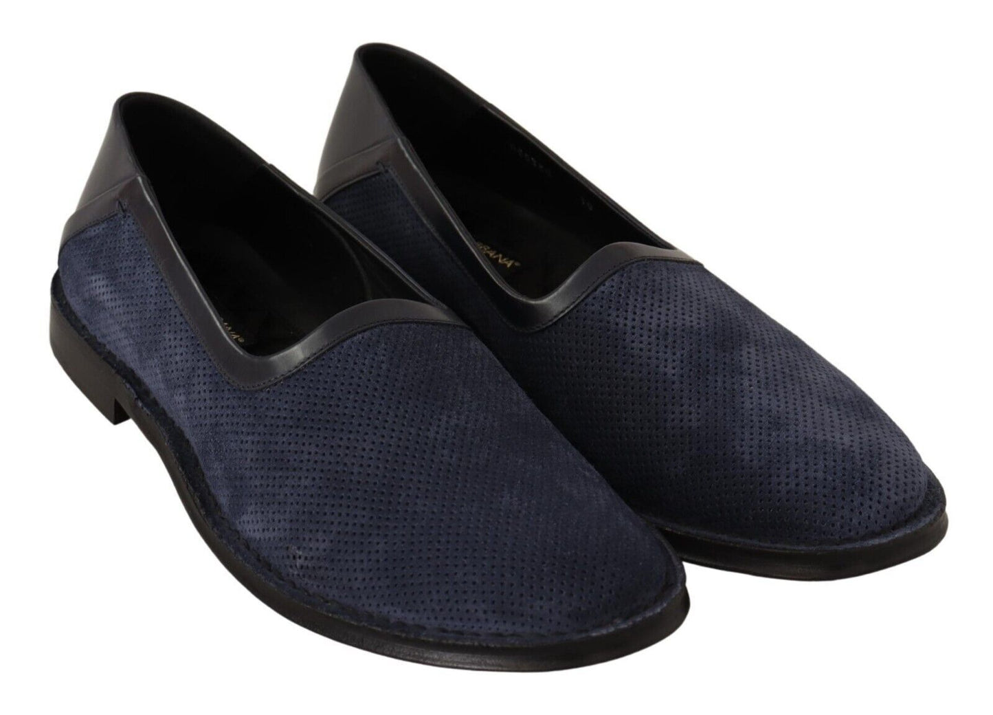 Chic Blue Leather Loafers for the Modern Gentleman