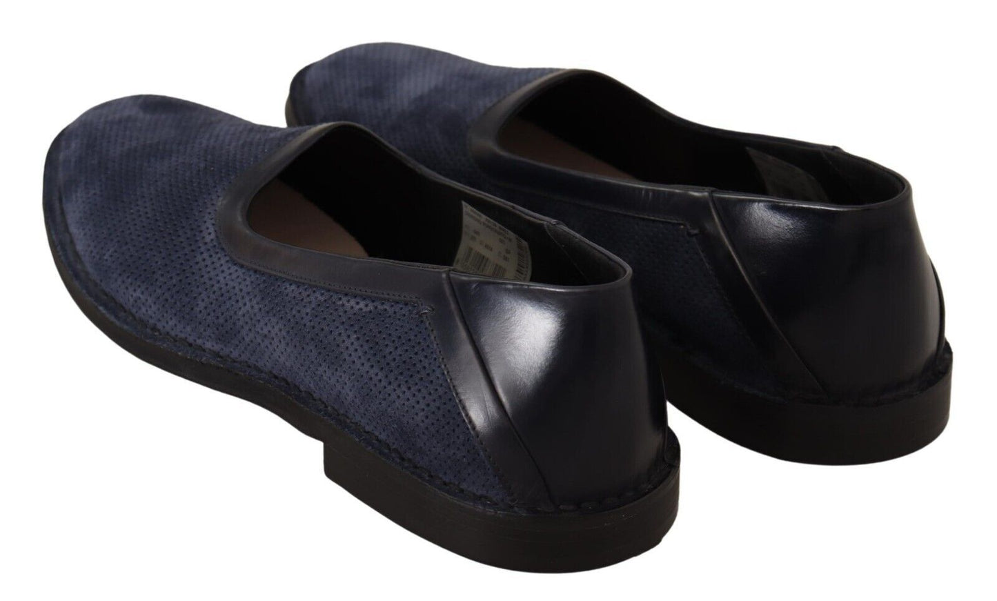 Chic Blue Leather Loafers for the Modern Gentleman