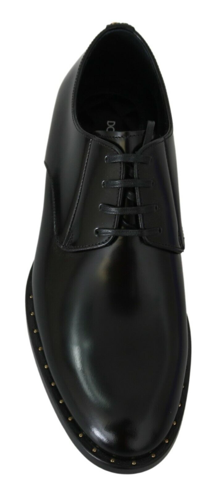 Elegant Black Leather Formal Derby Shoes