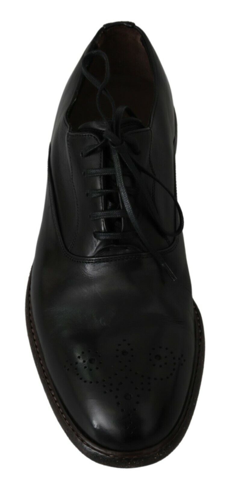 Elegant Black Leather Derby Dress Shoes