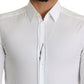 White Dress Formal Slim Cotton Shirt