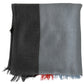 Gray Fringe Neck Wrap Cotton Scarf