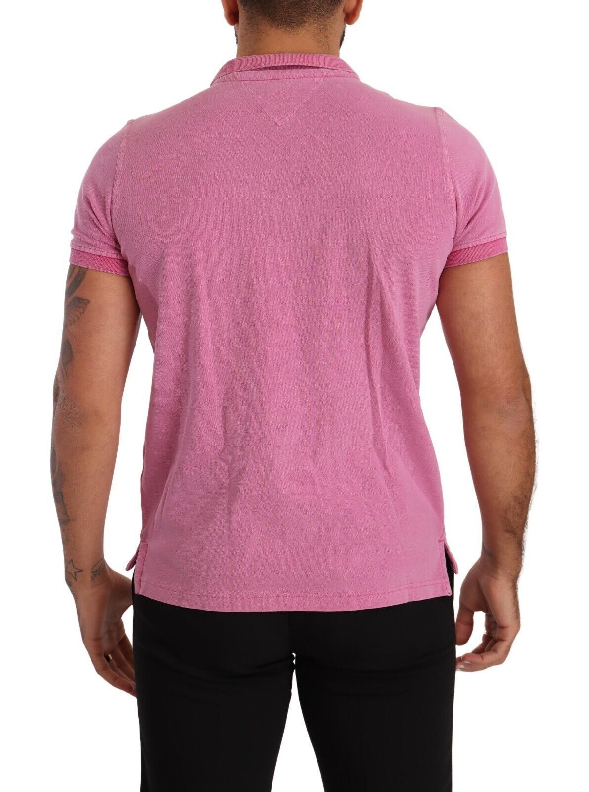 Chic Pink Collared Polo T-Shirt