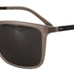 Elegant Gray Acetate Polarized Sunglasses
