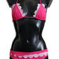 Pink Two Piece Swimwear Beachwear Swimsuit Bikini