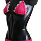 Pink Two Piece Swimwear Beachwear Swimsuit Bikini