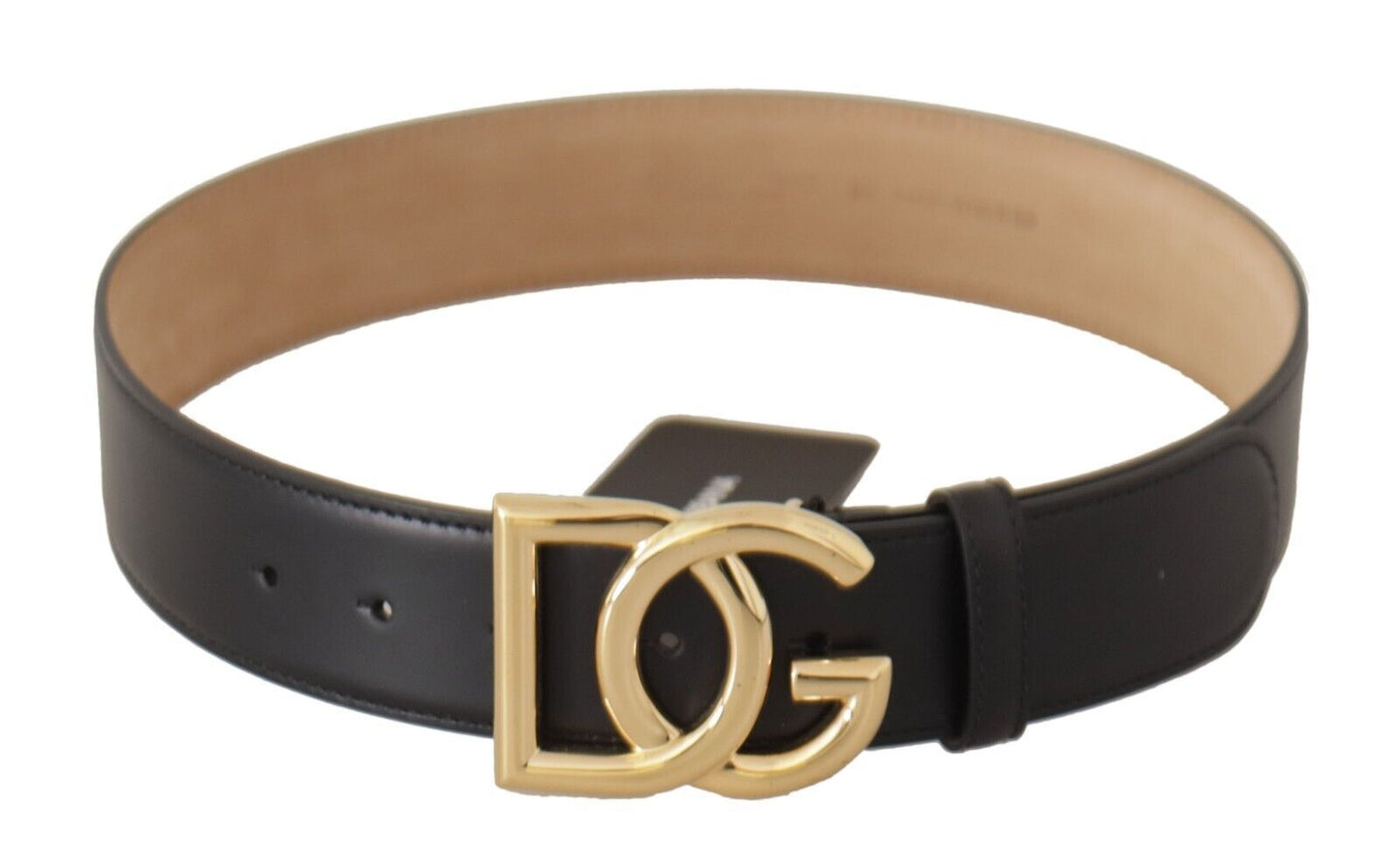 Elegant Engraved Logo Leather Belt