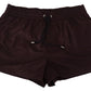 Maroon Elegance Swim Trunks Boxer Shorts