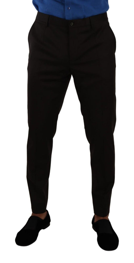 Chic Slim Fit Wool Dress Pants