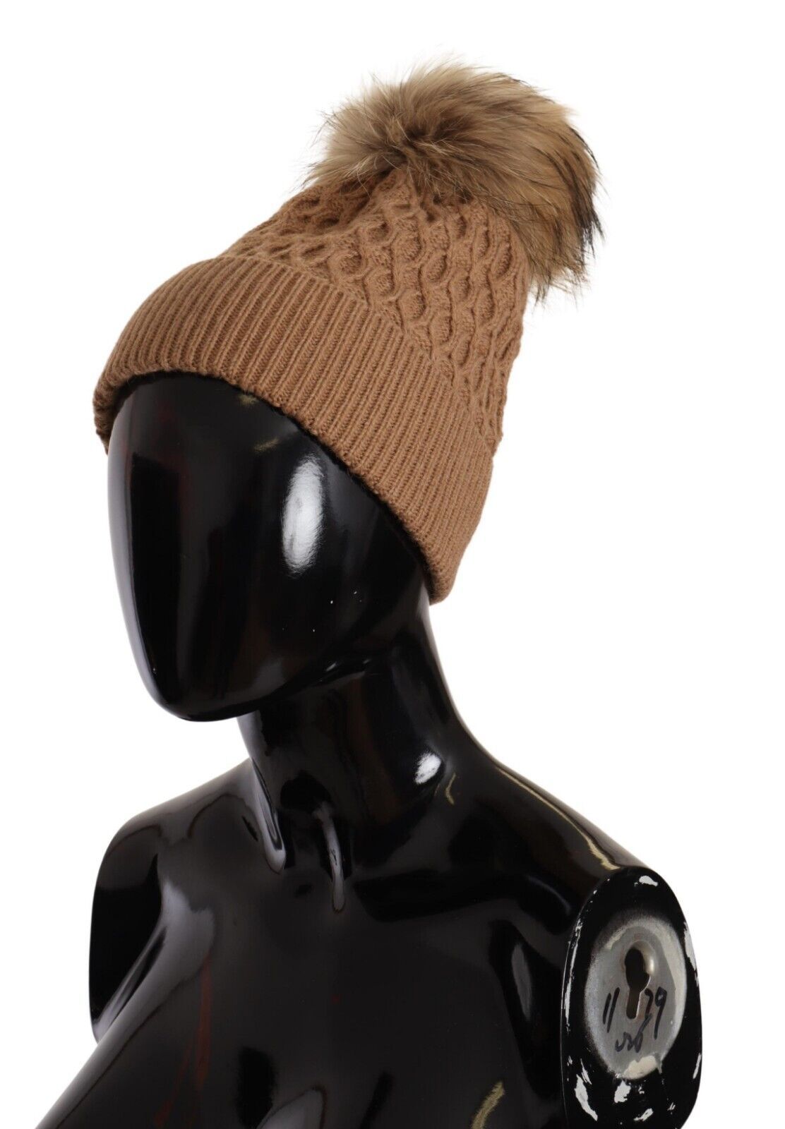 Italian Chic Camel Knit Beanie Hat