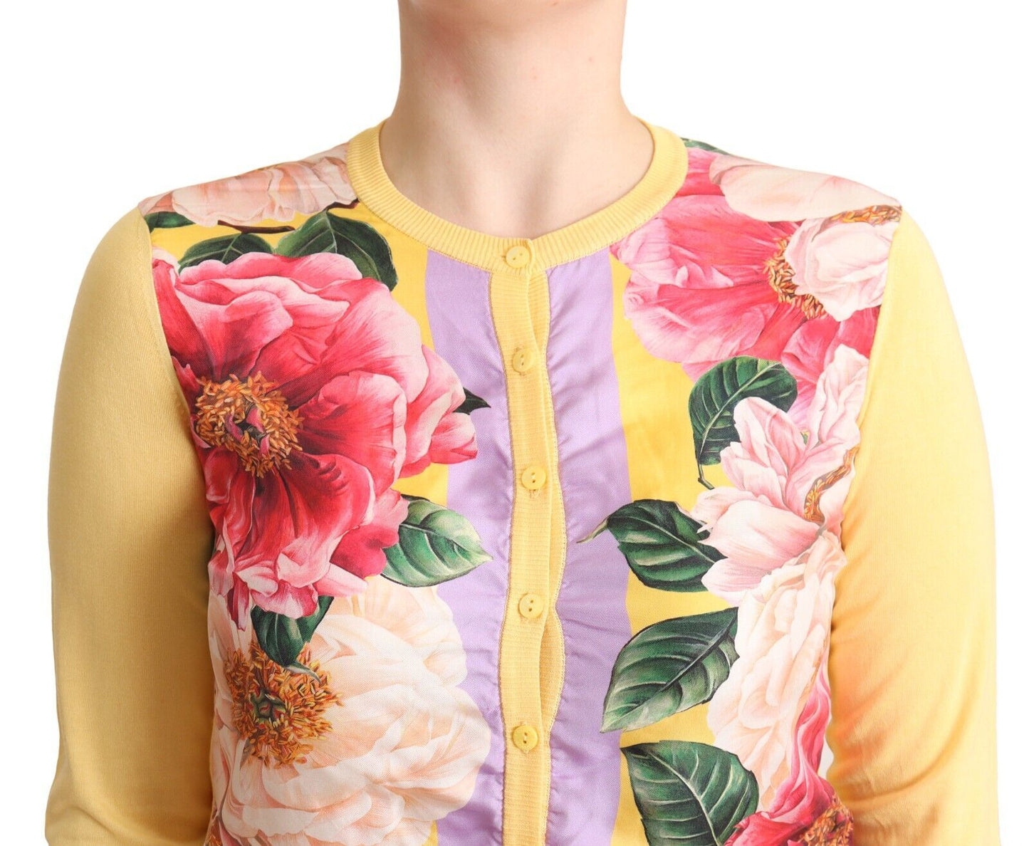 Resplendent Silk Floral Cardigan Top