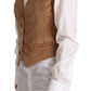 Elegant Sleeveless V-Neck Corduroy Vest