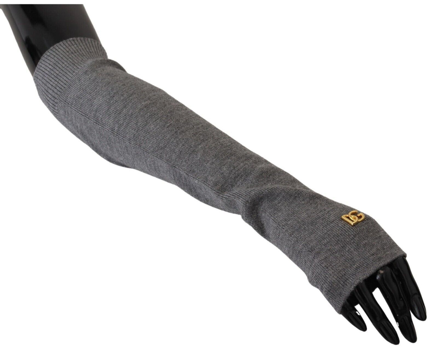 Elegant Elbow Length Fingerless Wool Gloves