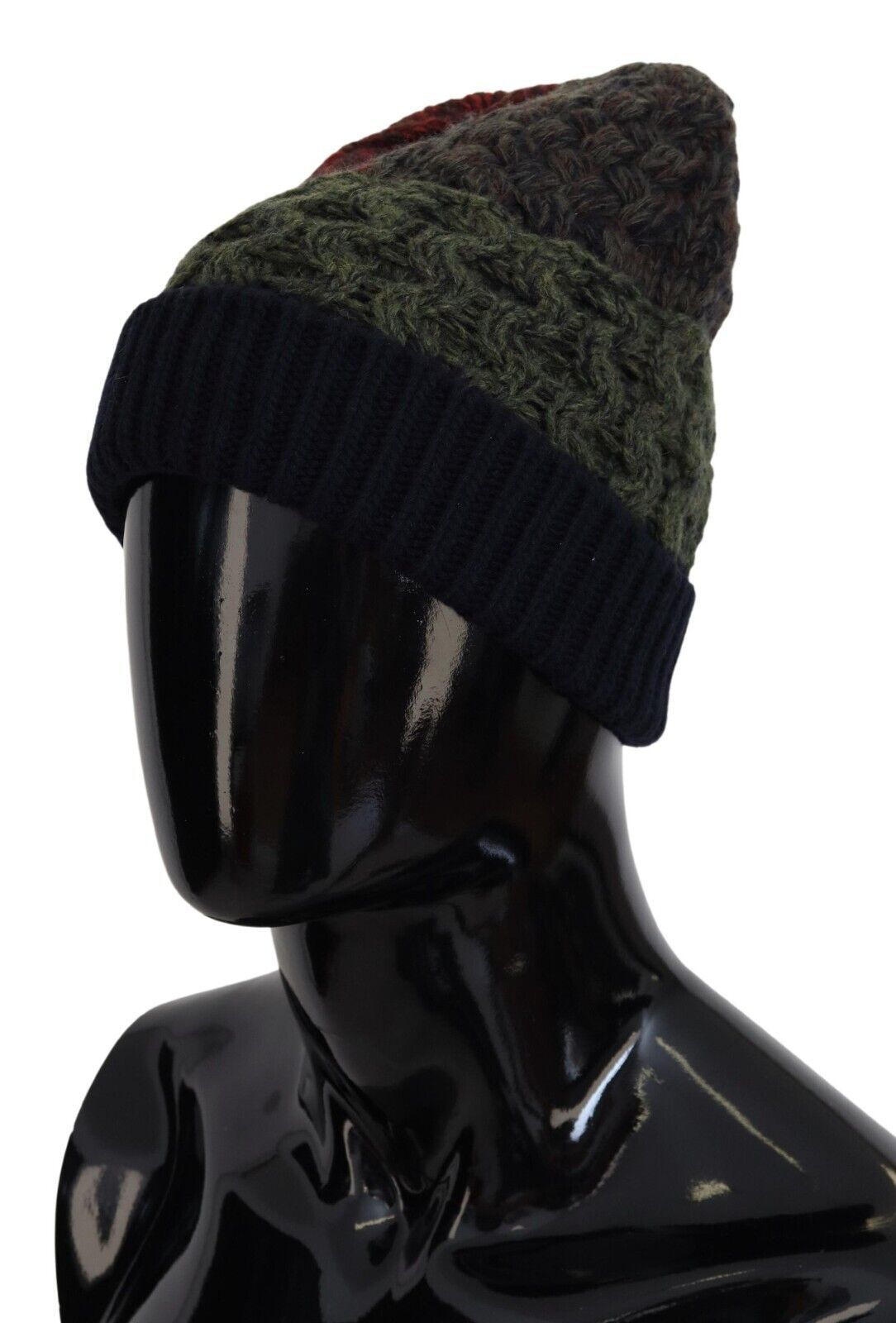 Multicolor Virgin Wool Cashmere Beanie