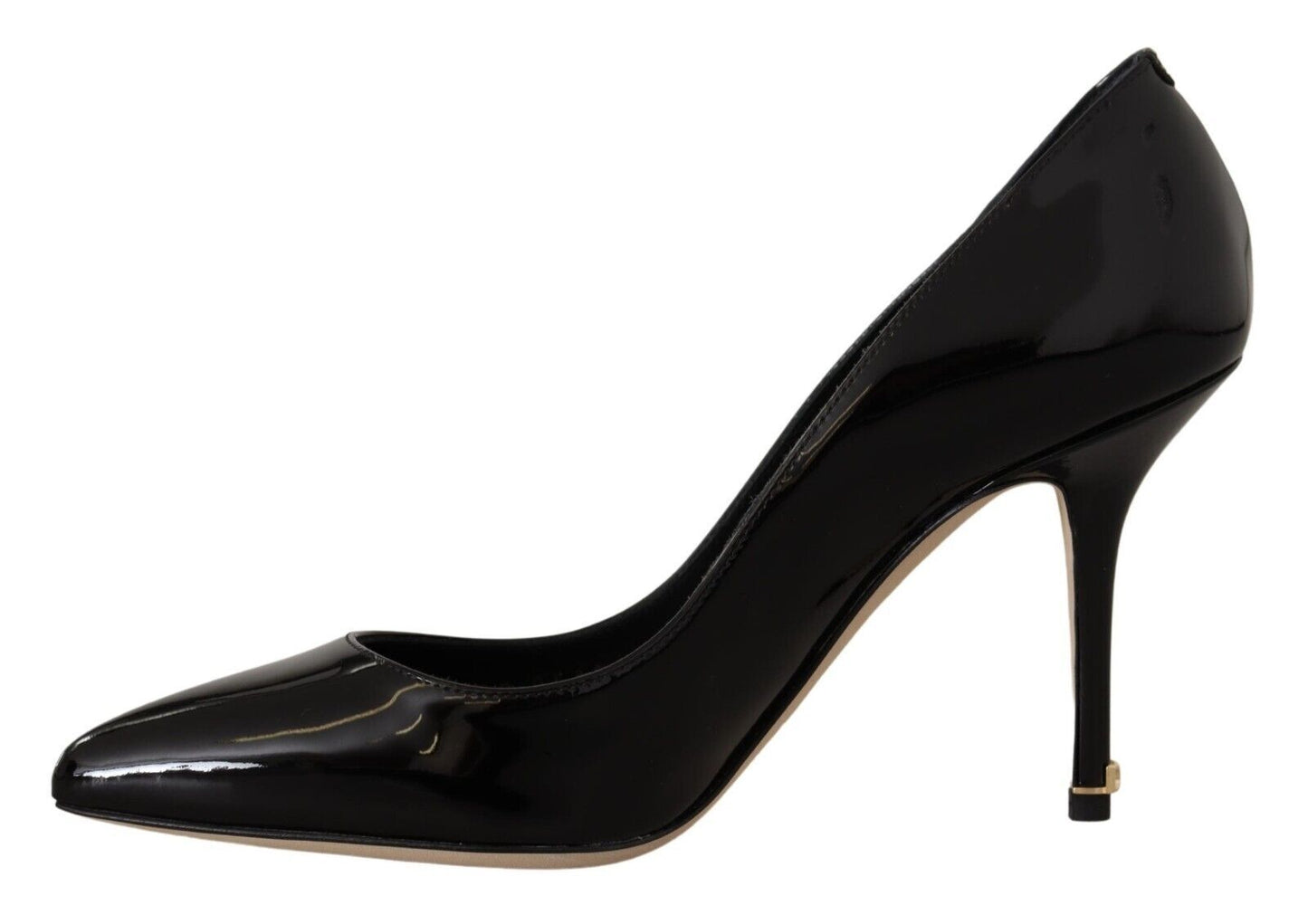 Elegant Patent Leather Heels Pumps